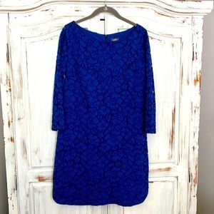 Vince Camuto lace cobalt blue dress